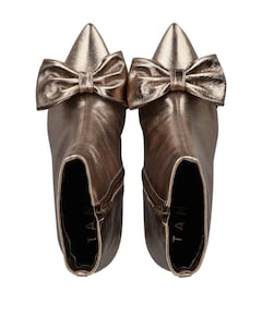 dames enkellaarzen goud