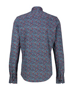 Heren overhemd lange mouw rood