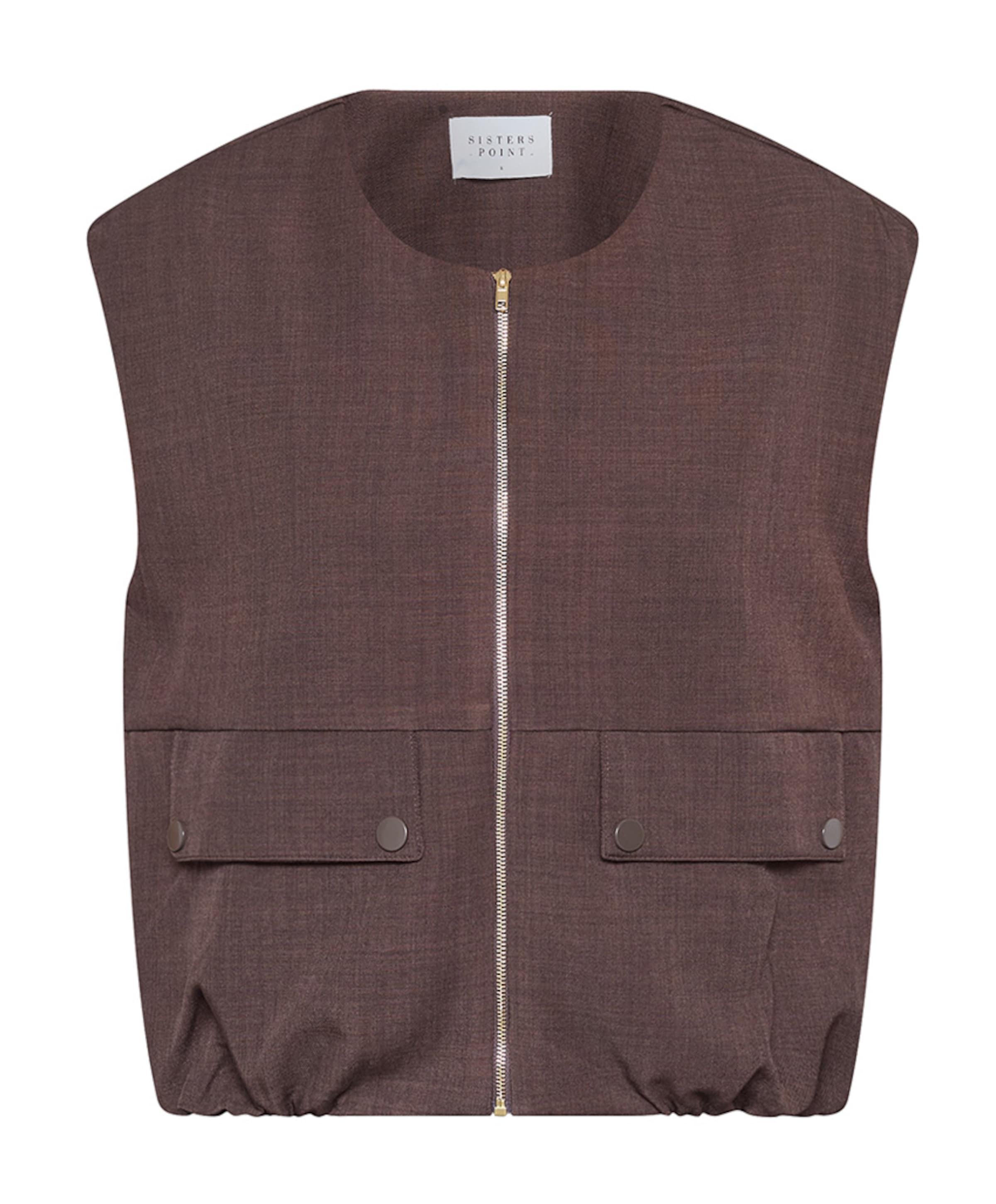 Dames gilet bruin