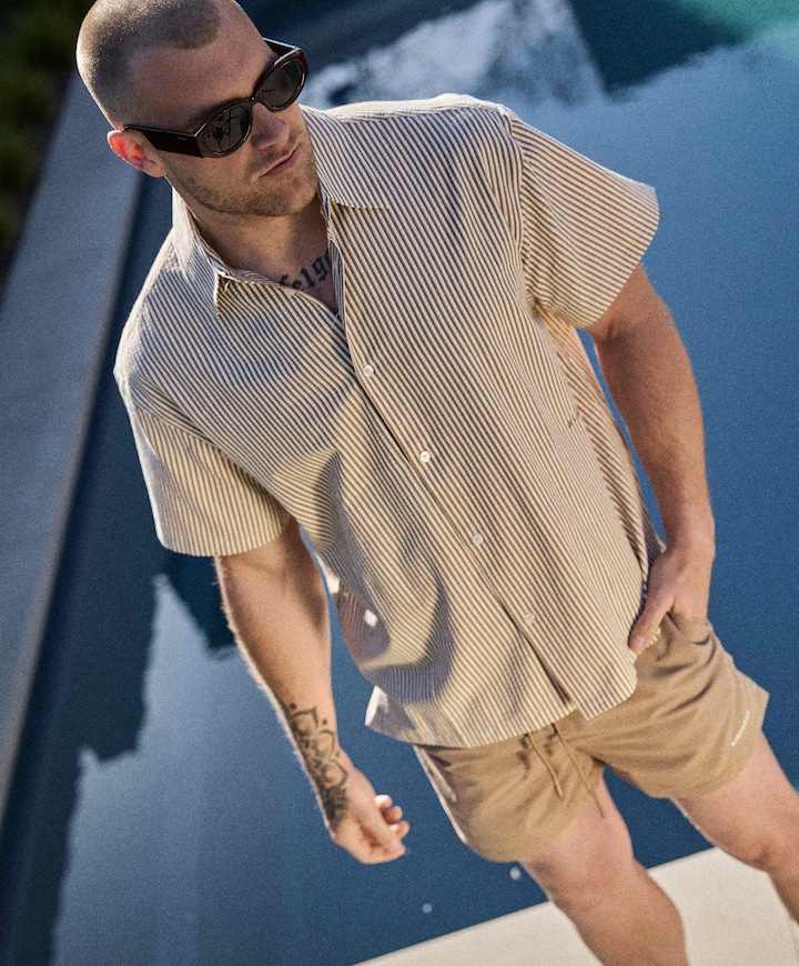 AIRFORCE SHWIMSHORT zwembroek beige