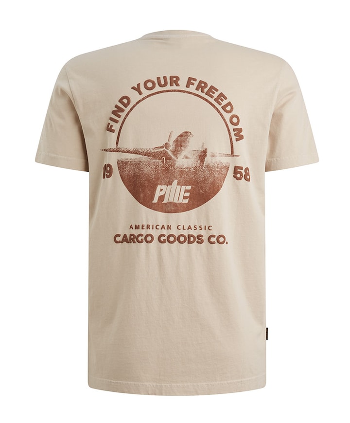 Heren T-shirt ecru