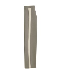 Stripe dames broek beige