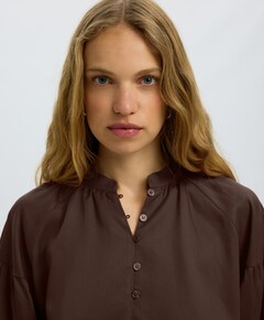 Dames blouse bruin