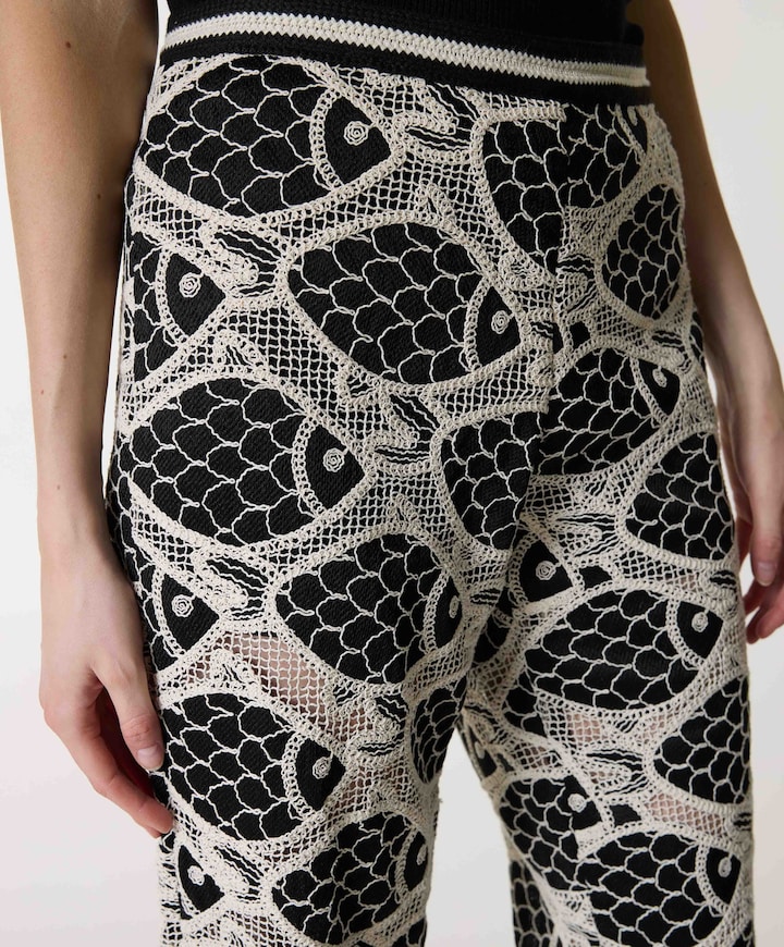 Mora dames broek zwart