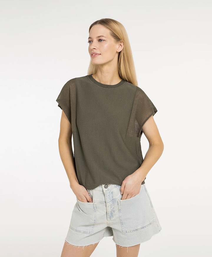 Dames top groen