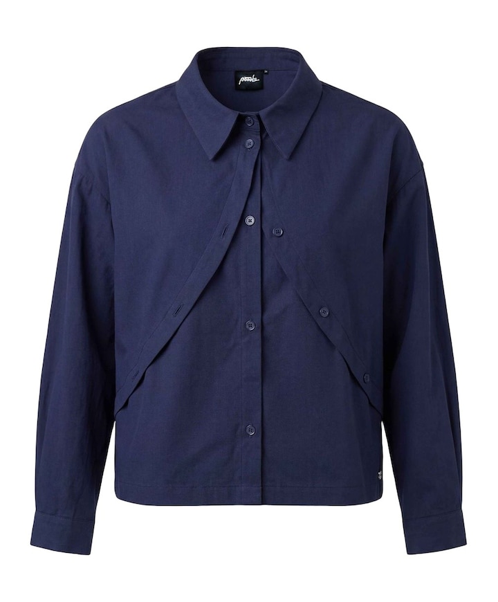 Dames blouse blauw