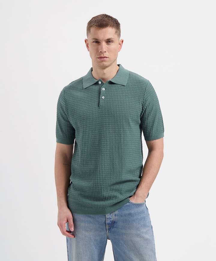 Heren polo groen