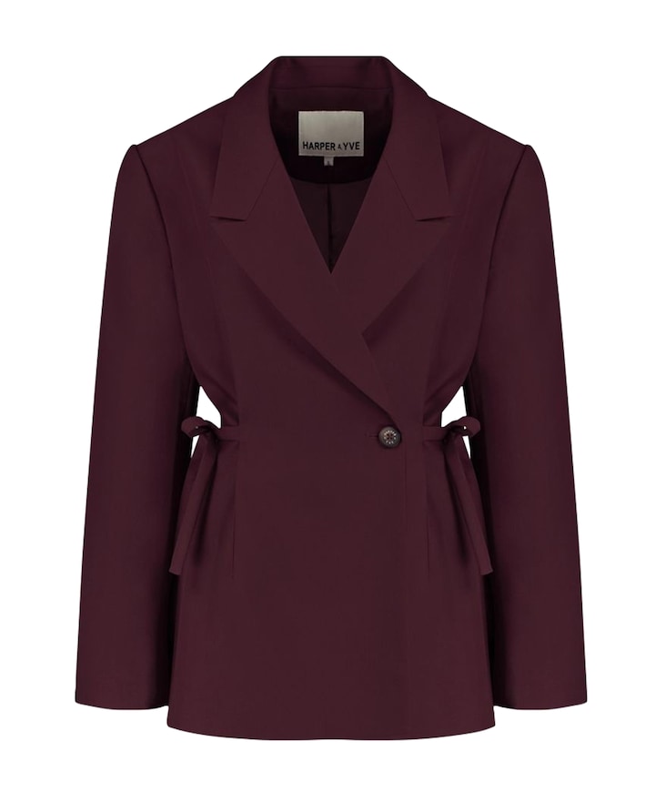 Dames blazer bordeaux