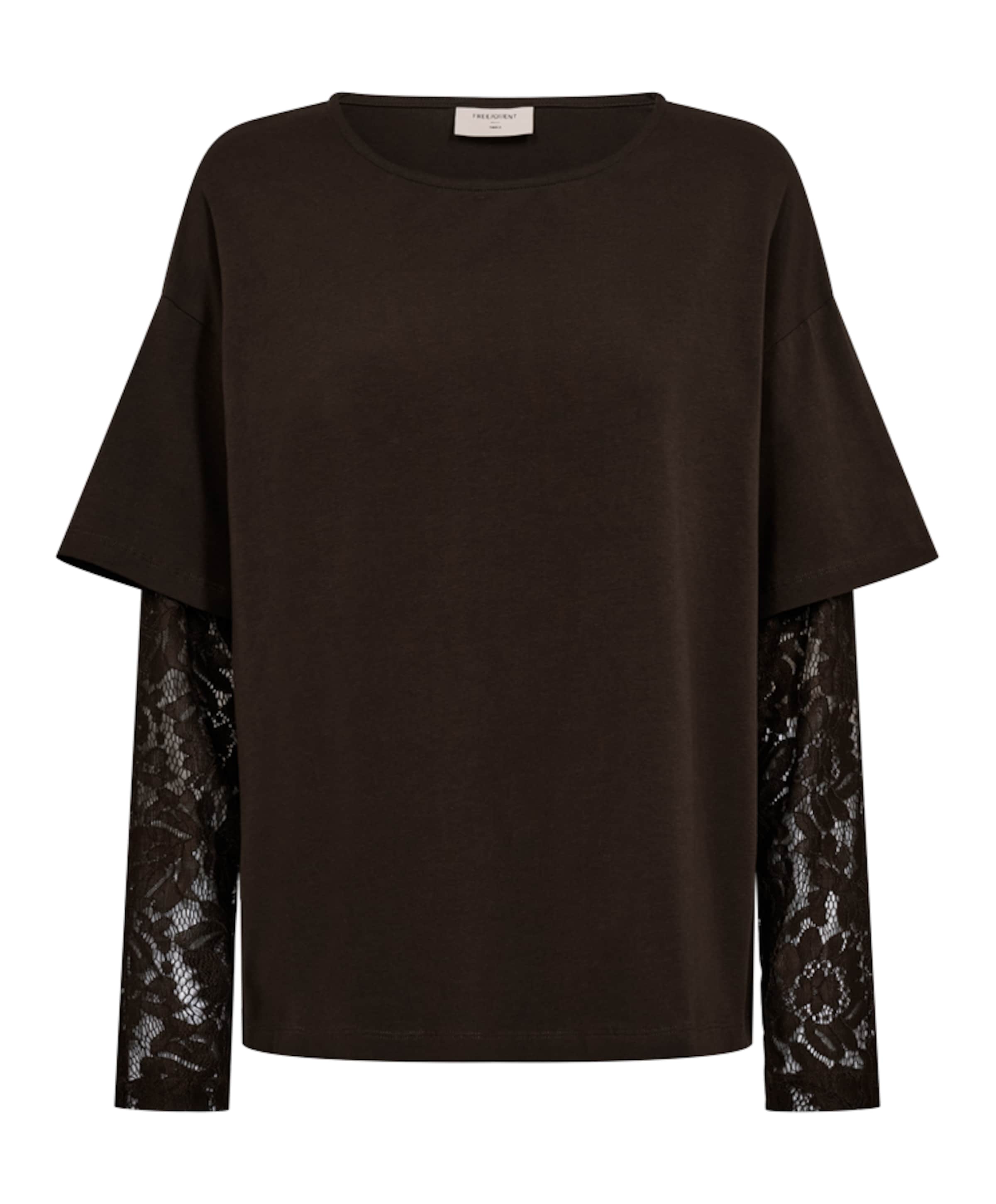 Dames longsleeve bruin