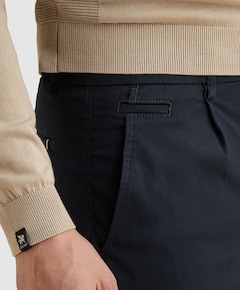 V35 RELAXED CHINO SOFT STRETCH TENCEL heren broek blauw
