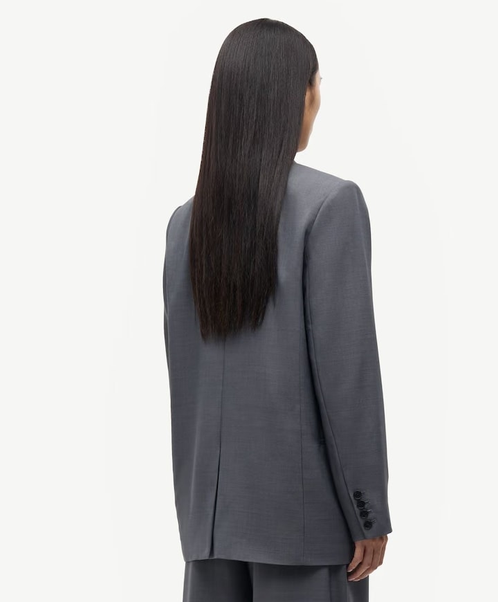 Dames blazer grijs