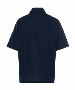 Overhemd korte mouw blauw