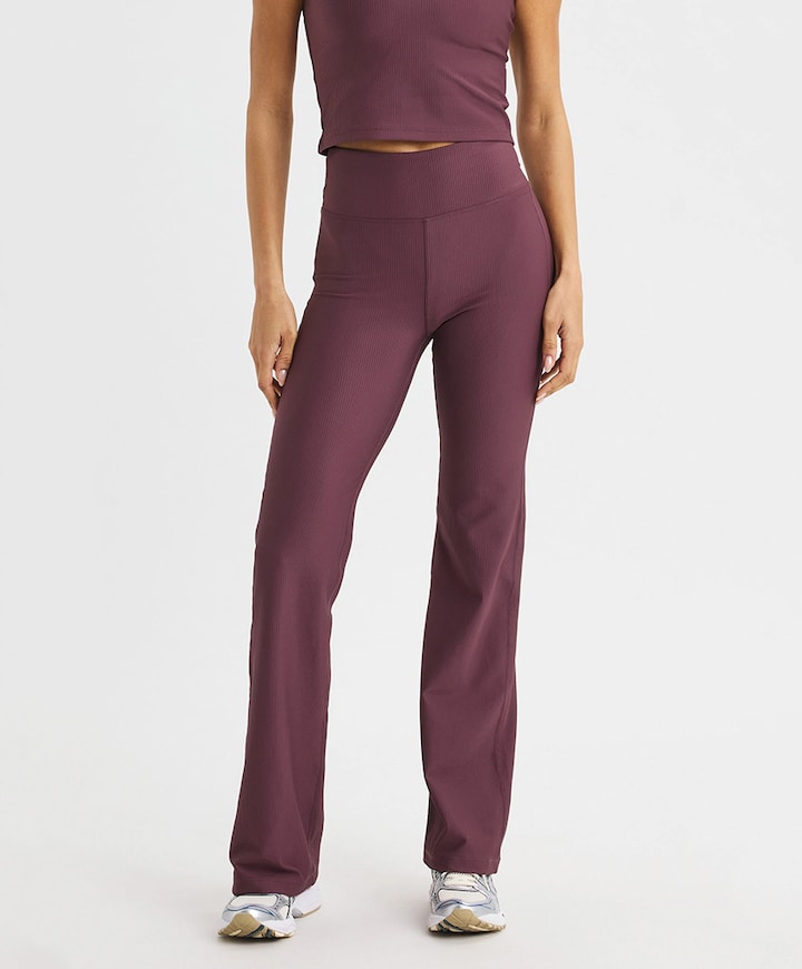 Ribbed R Flare HW Tight tight paars