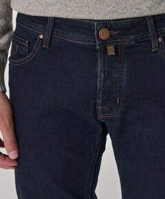 Nick Slim 5 pkt heren jeans blauw