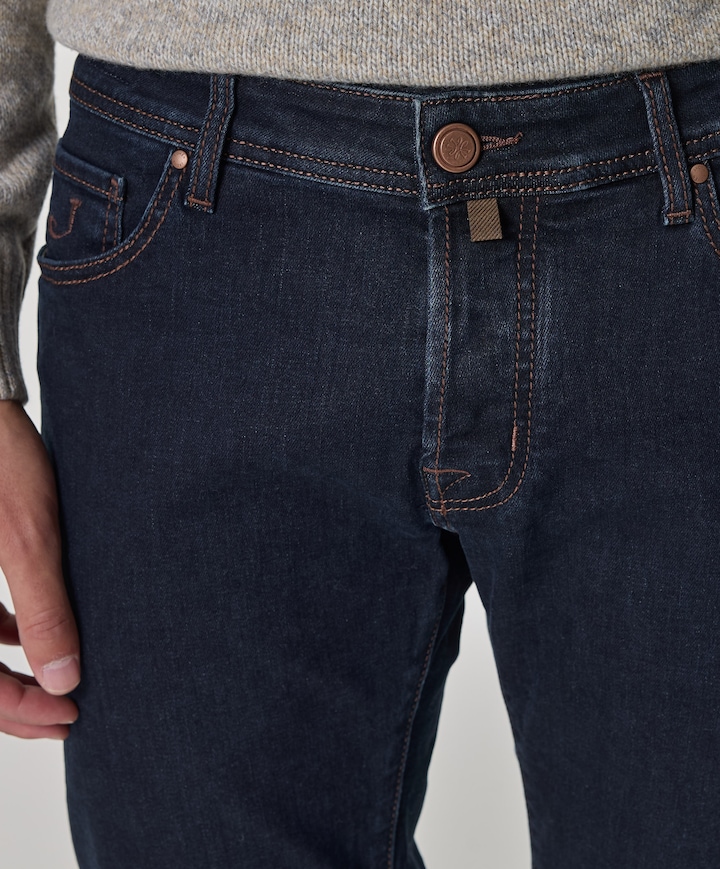Nick Slim 5 pkt heren jeans blauw