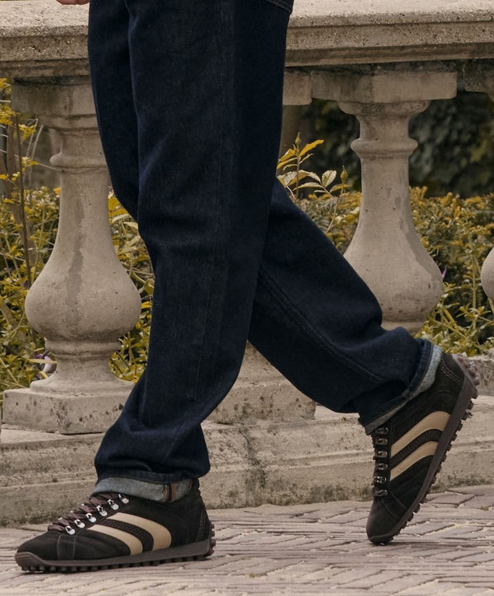 Jack Nathan heren sneakers bruin