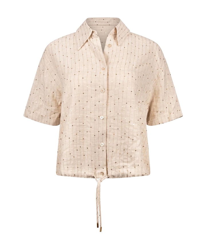 Dames blouse beige