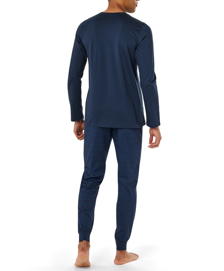 Heren pyjamaset blauw