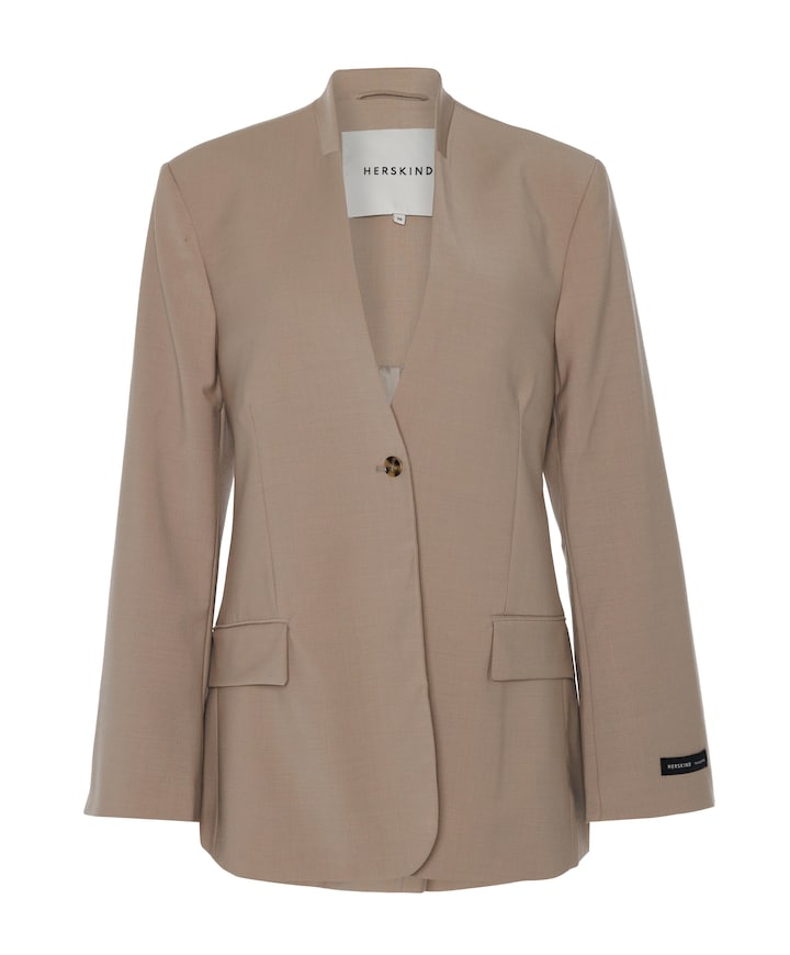 Dames blazer beige