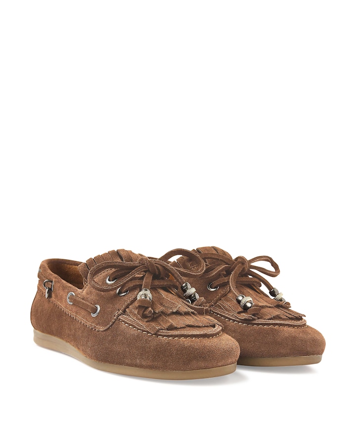 June Loua dames loafers bruin