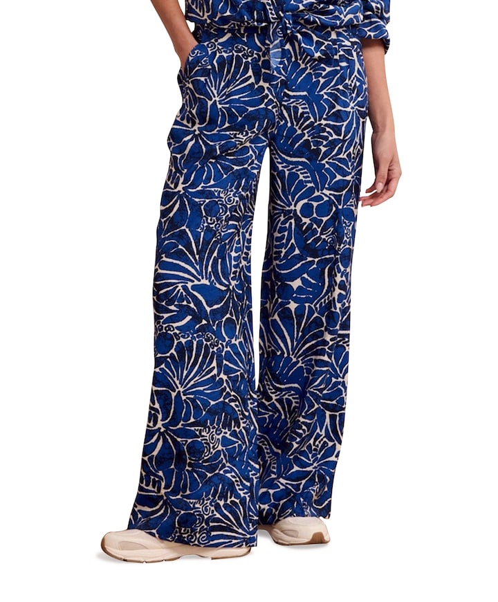 Ink Bloom dames broek blauw