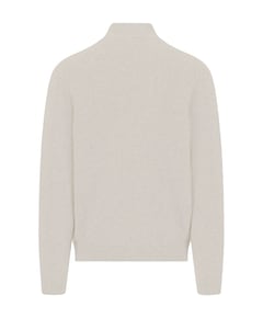 Heren trui met rits beige