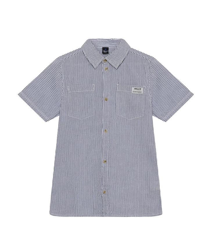 Jongens overhemd korte mouw blauw