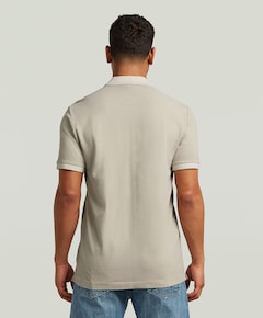 Heren polo beige