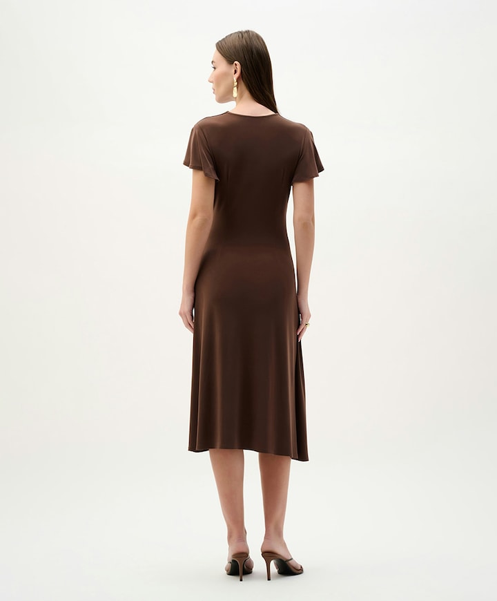 Dames jurk bruin