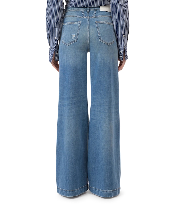 Glow Up dames jeans blauw