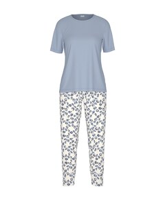 Dames pyjamaset blauw