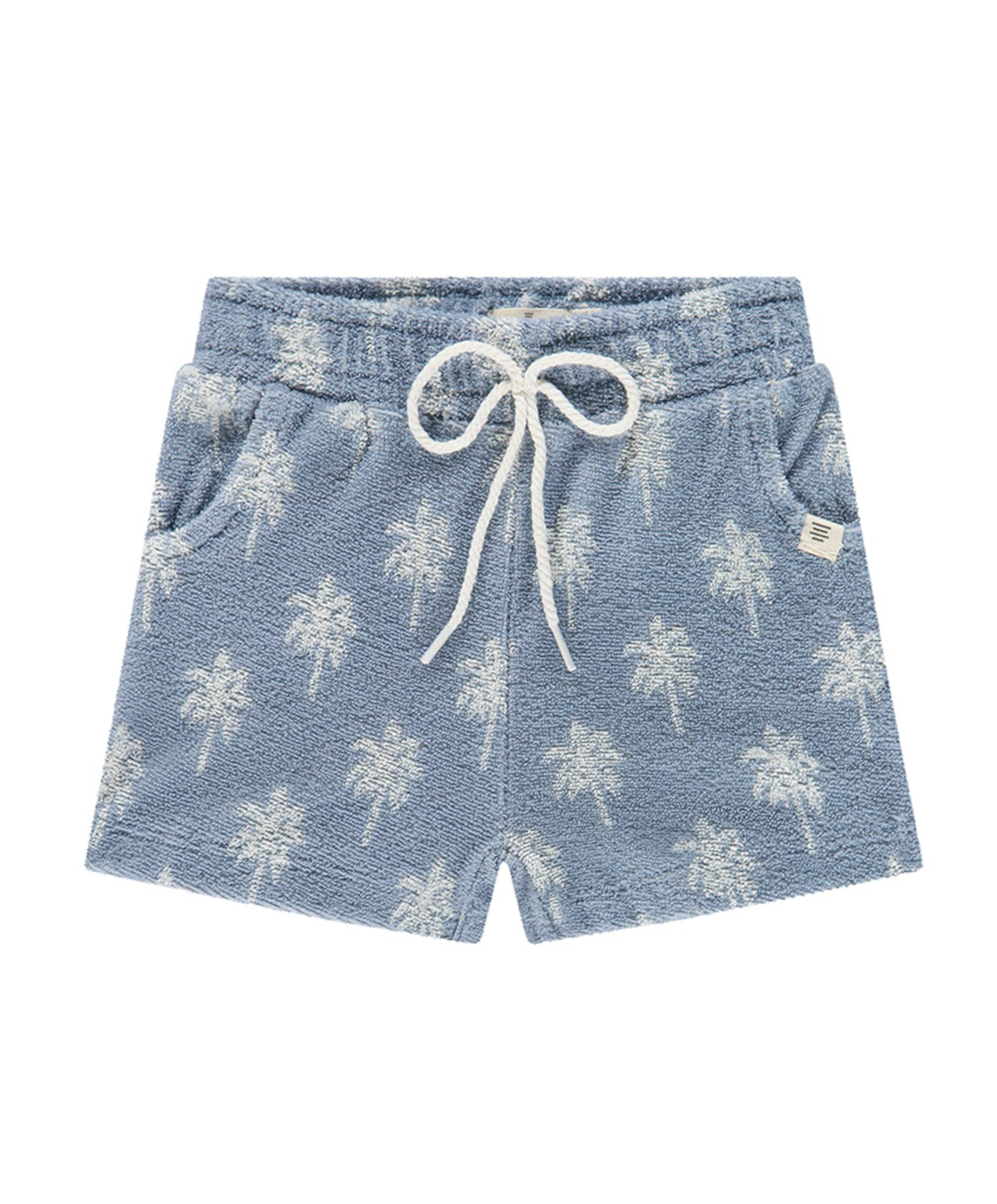 Meisjes korte broek blauw