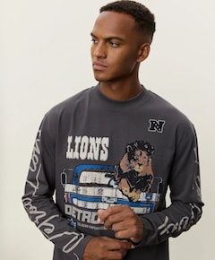 Heren longsleeve grijs
