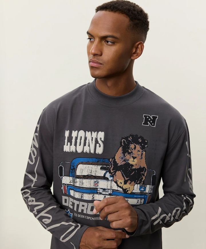 Heren longsleeve grijs