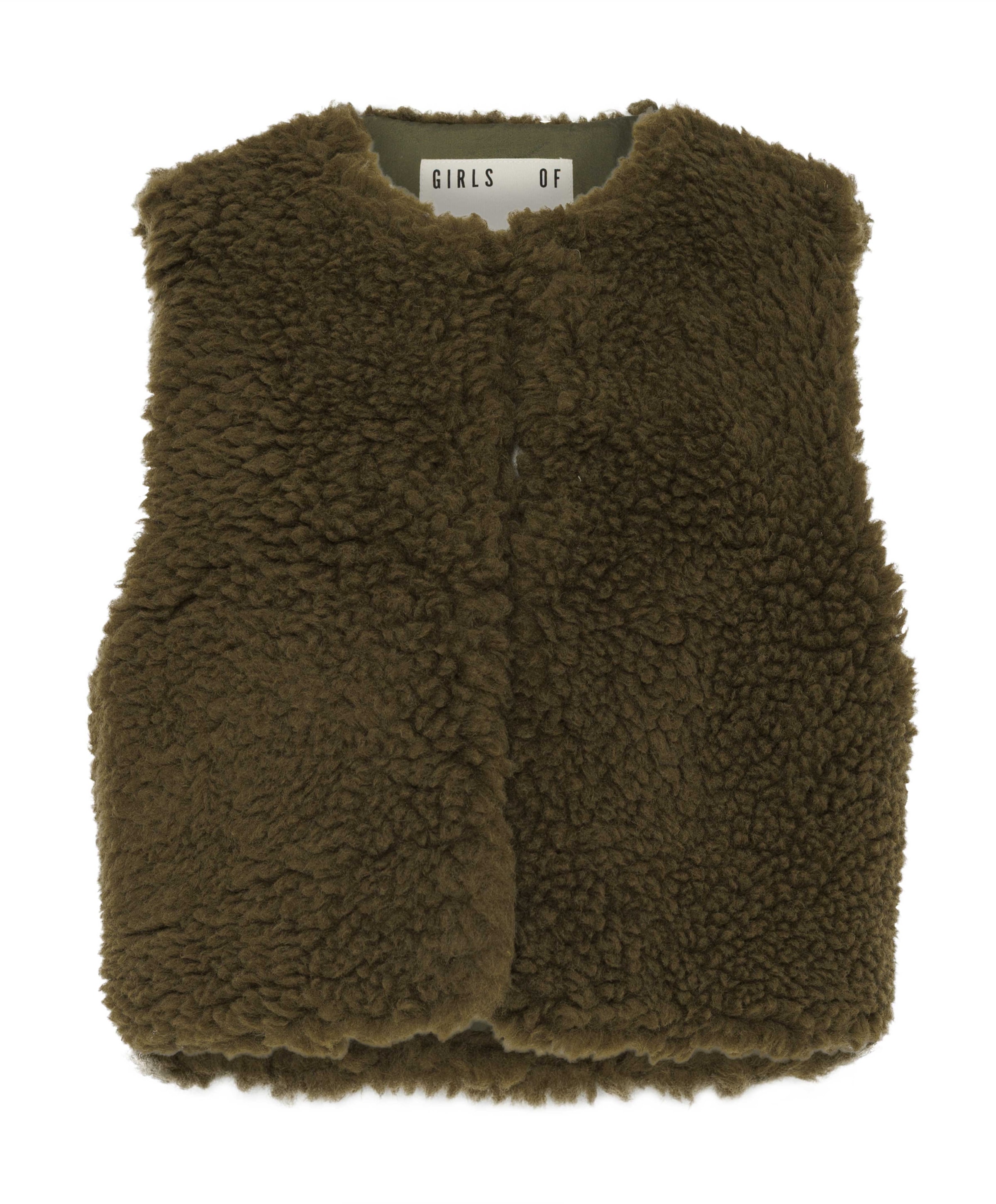 Dames gilet bruin