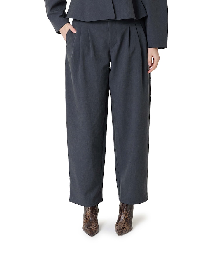 MWEvie Barrel dames broek grijs