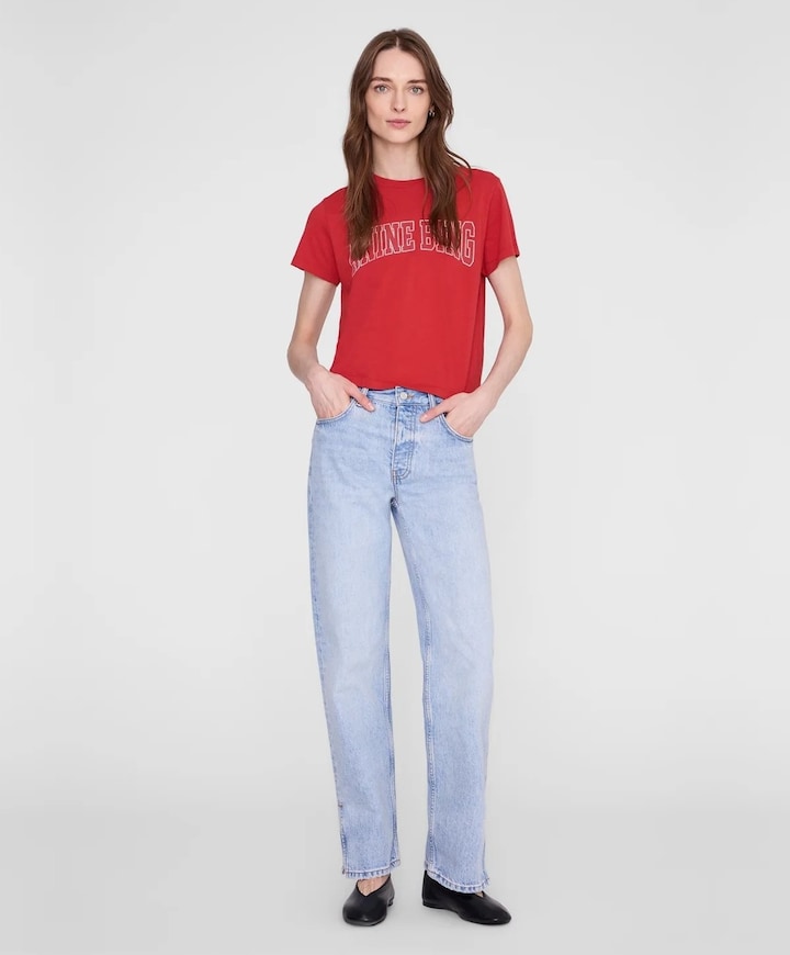 Dames T-shirt rood