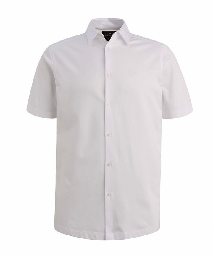 Heren overhemd korte mouw wit