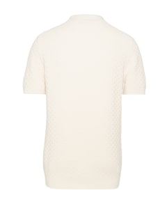 Heren polo ecru