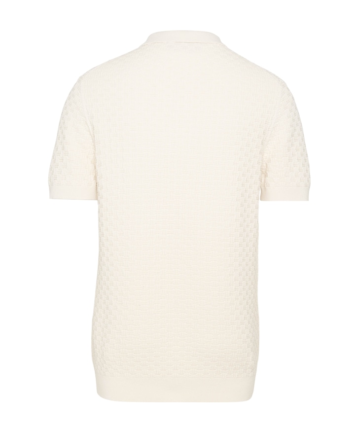Heren polo ecru