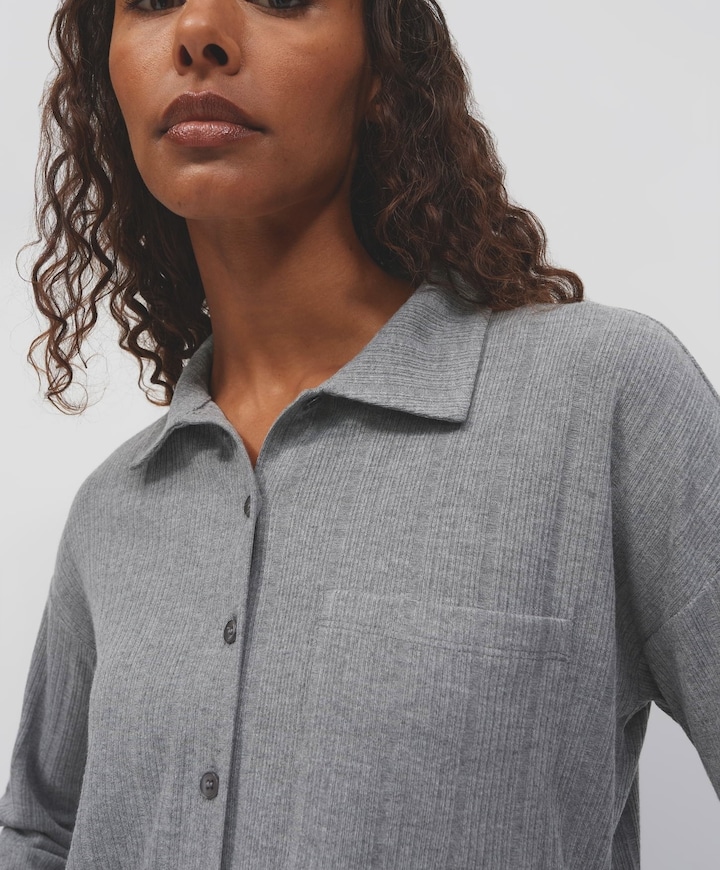 Dames blouse grijs