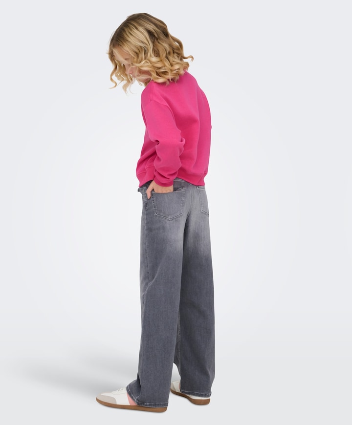 KOGMADISON BLUSH WIDE GD DNM NOOS meisjes jeans grijs
