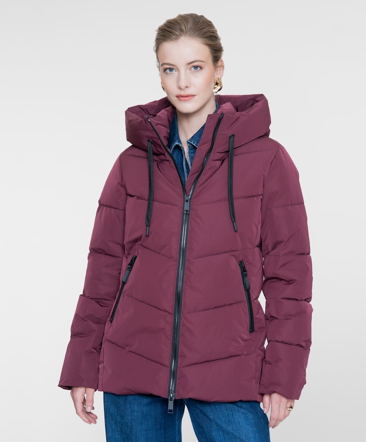 Dames jas bordeaux