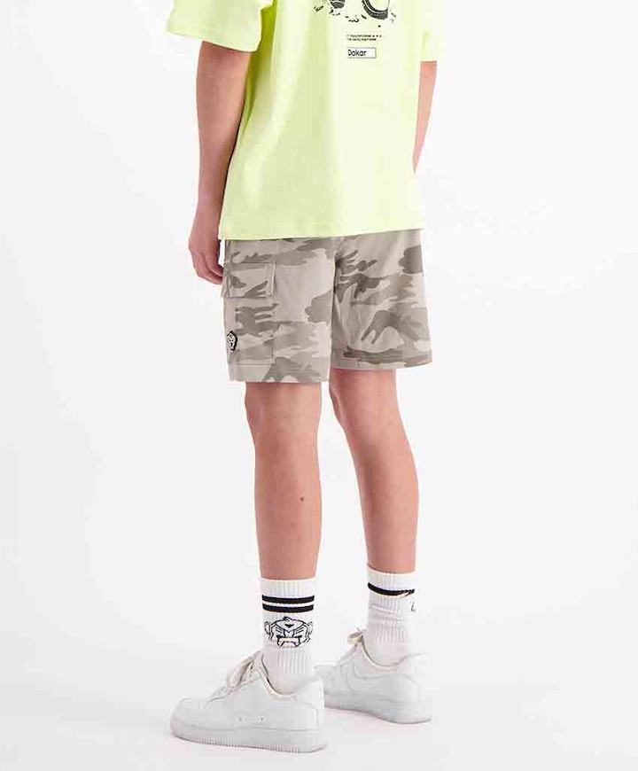 Camo cargo korte broek groen