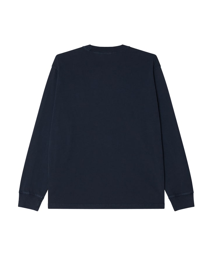 Heren longsleeve blauw