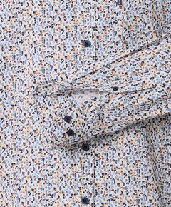 Heren overhemd lange mouw ecru