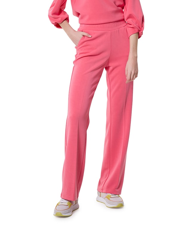 Trousers jogger flair modal roze