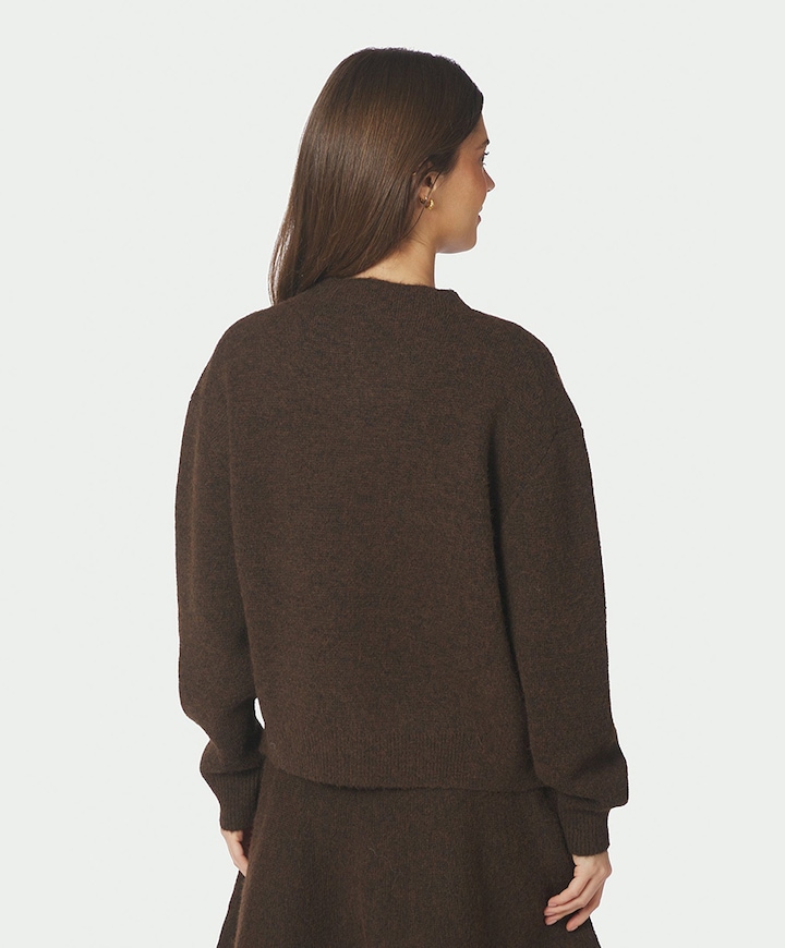 Dames vest bruin