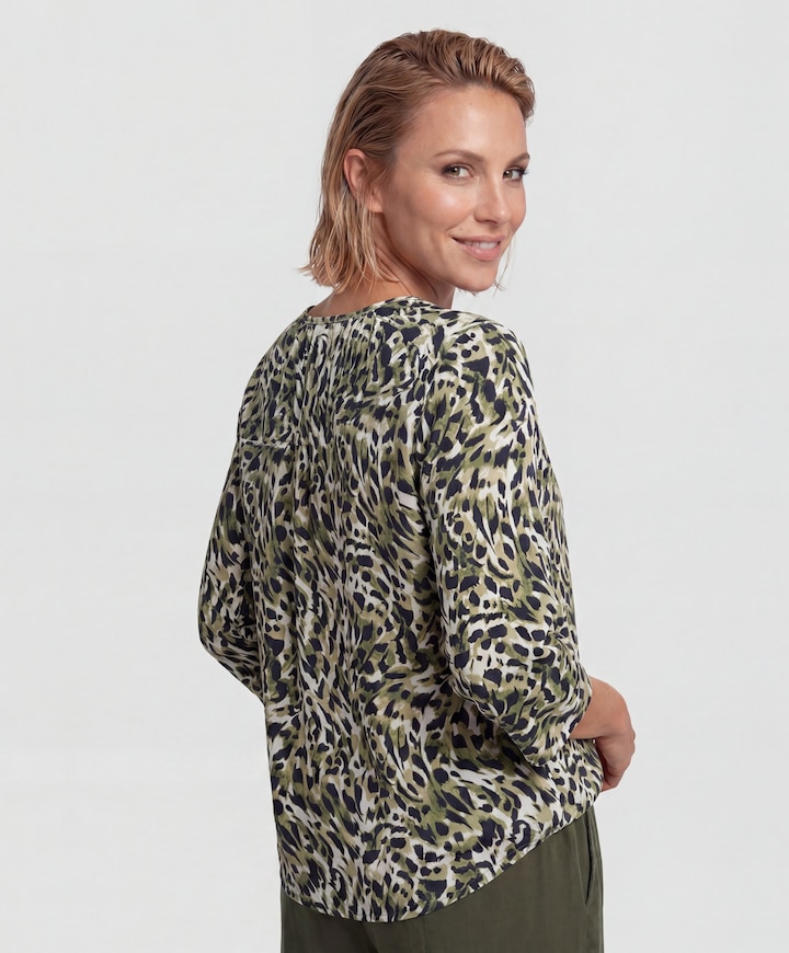 Dames longsleeve groen