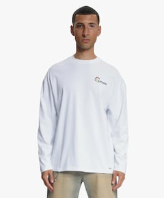 Heren longsleeve wit